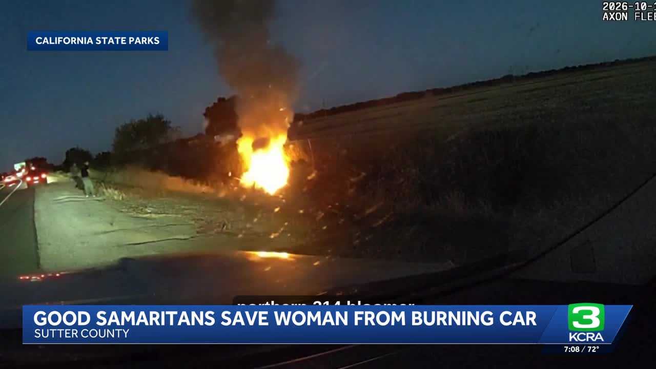 Officers rescue woman from burning car — WESH 2 Orlando, Richardson Community news